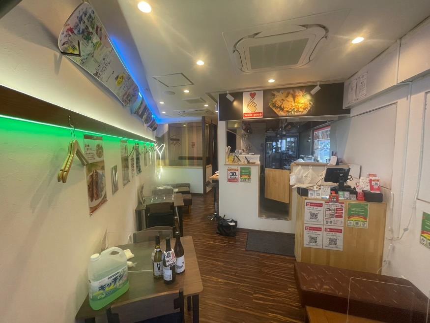 北千住駅徒歩7分　角地の韓国料理店居抜き店舗物件